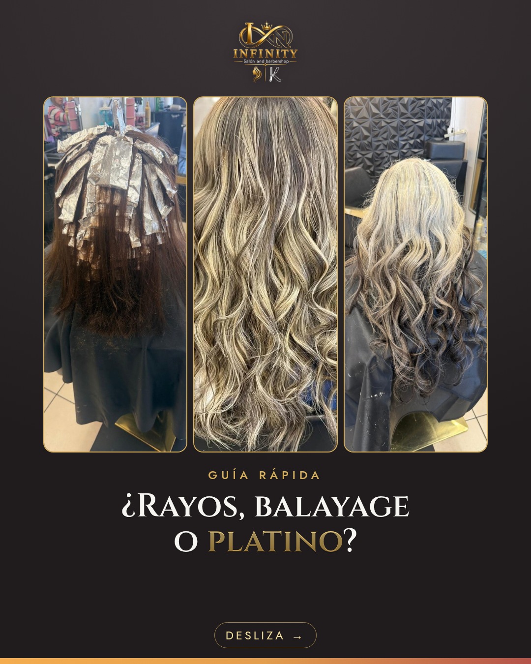 ¿Rayos, balayage o platino? — 1/5