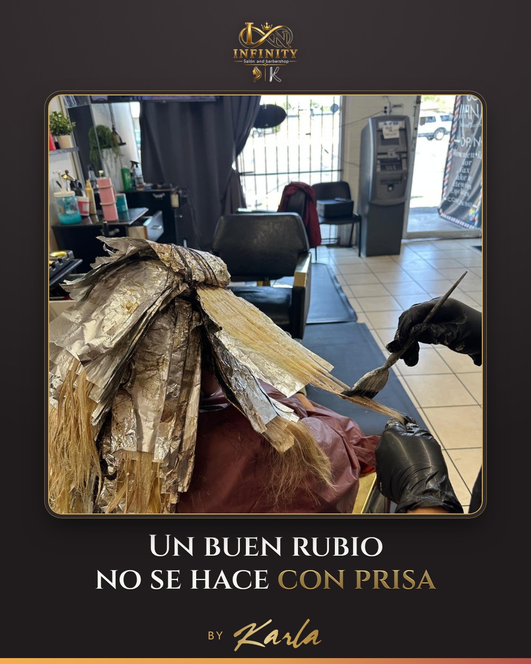 Un buen rubio no se hace con prisa